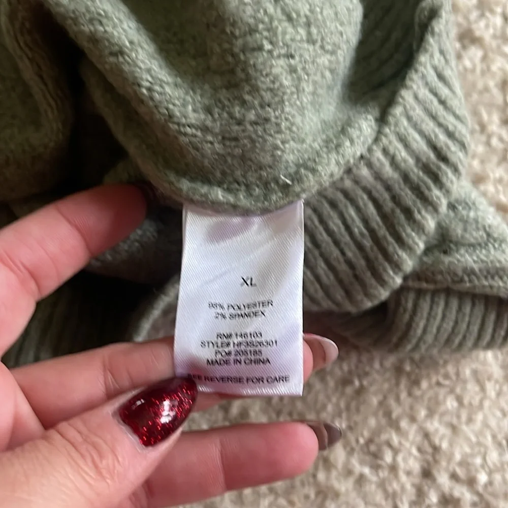 Hippie rose Willow Green sweater - Picture 3 of 5